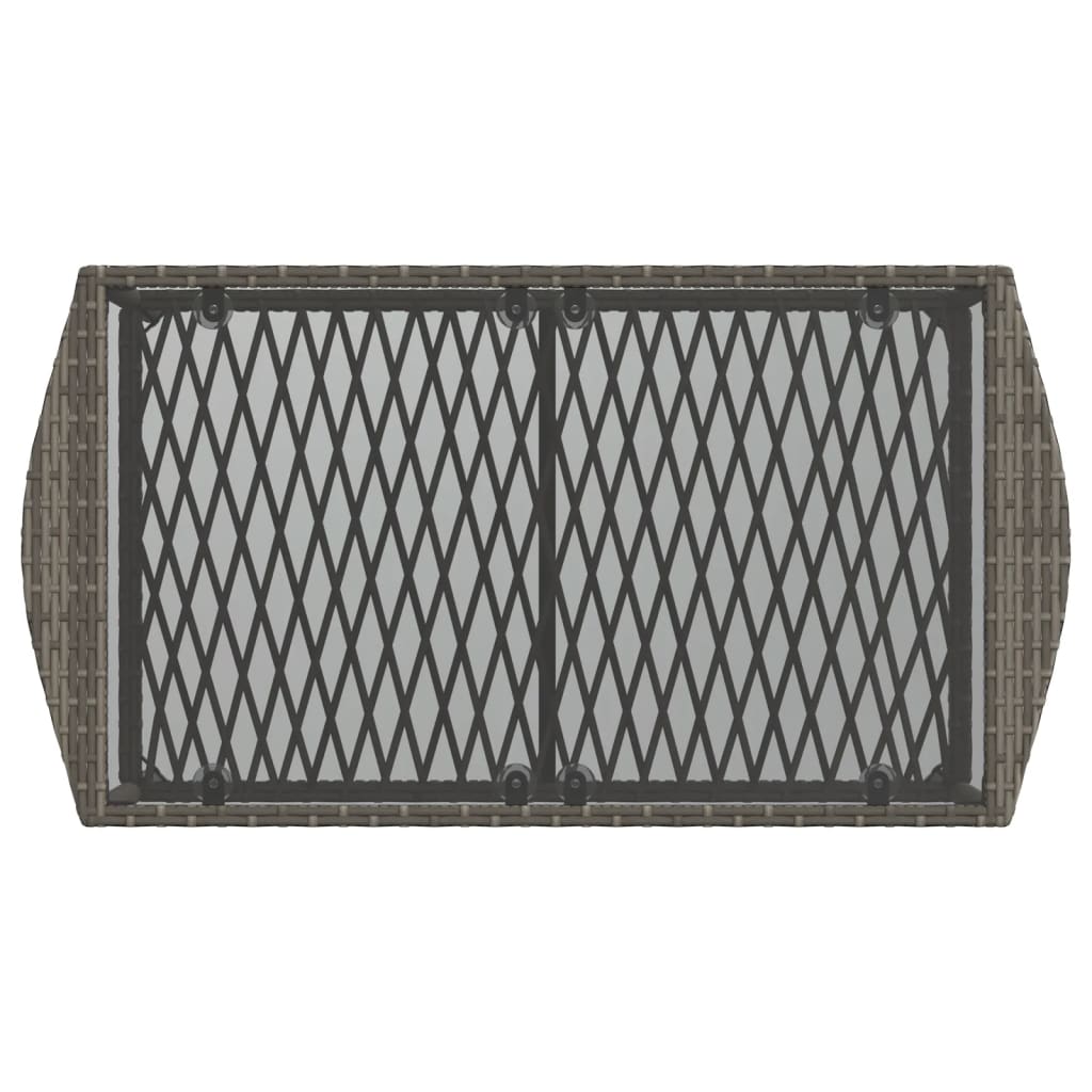 4-piece garden sofa set with cushions, poly rattan