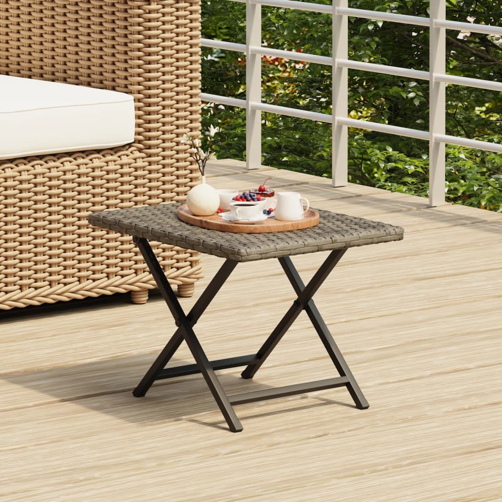 Folding Table 45x Poly Rattan Folding Table 45x