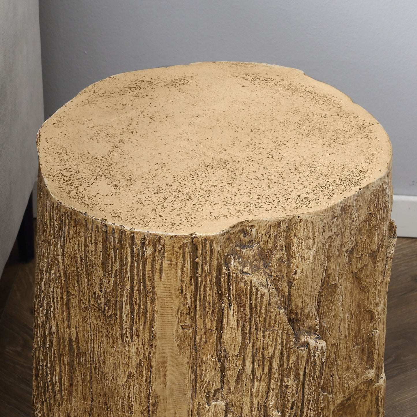 17" Tall Tree Stump End Table