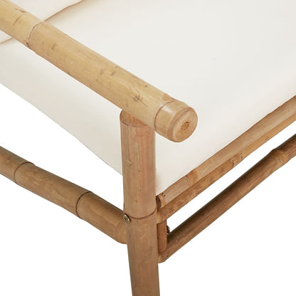 garden bench with cream-white cushions,   garden chairs 2