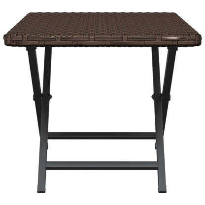 Folding Table 45x Poly Rattan   Folding Table 45x