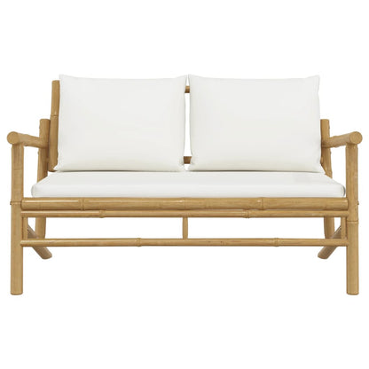 garden bench with cream-white cushions,   garden chairs 2