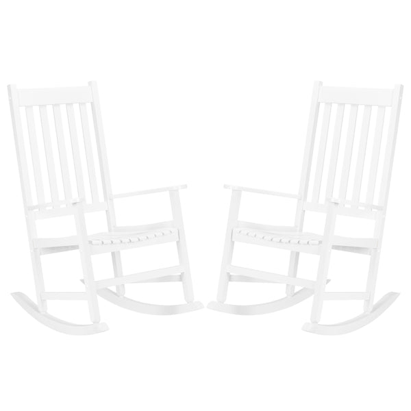 White Wooden Rocking Chair