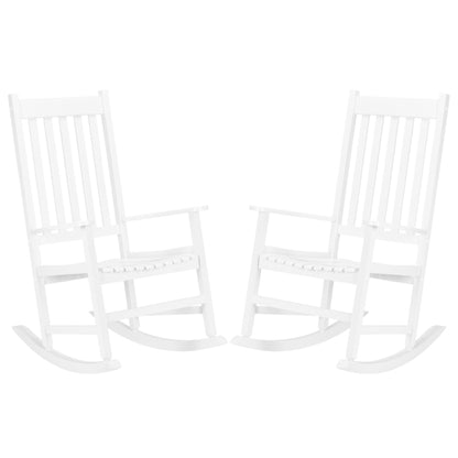 White Wooden Rocking Chair