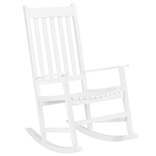 White Wooden Rocking Chair