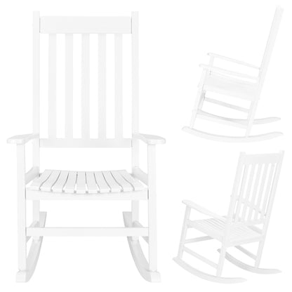 White Wooden Rocking Chair