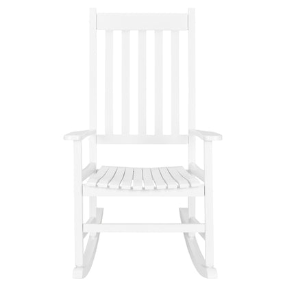 White Wooden Rocking Chair