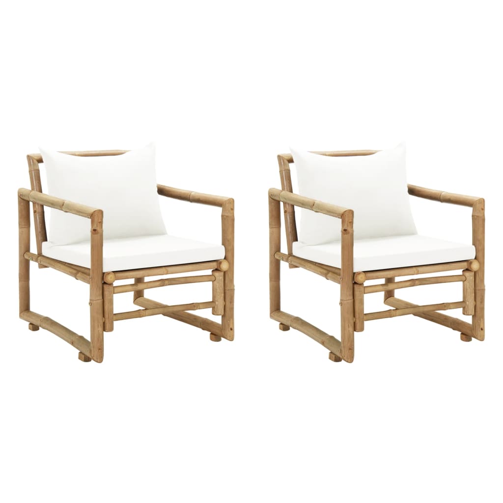 garden chairs, 2 pieces, with cushions and pillows