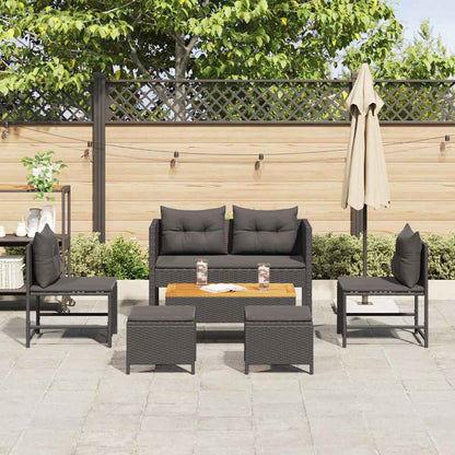 Garden Sofa Set 6 pcs Poly Rattan   Garden Sofa Set 6