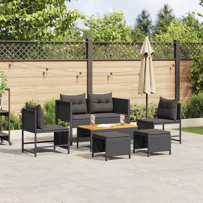 Garden Sofa Set 6 pcs Poly Rattan   Garden Sofa Set 6