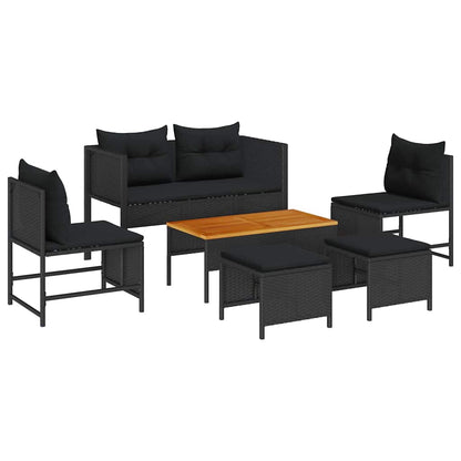 Garden Sofa Set 6 pcs Poly Rattan   Garden Sofa Set 6