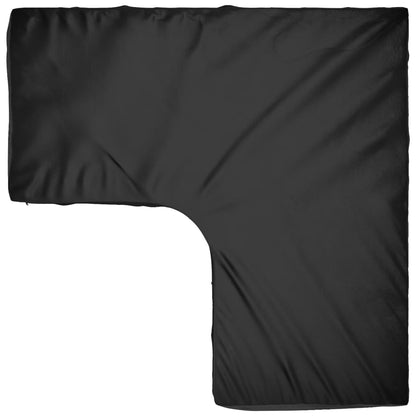 L-shaped garden furniture cover with 12 eyelets, 185x