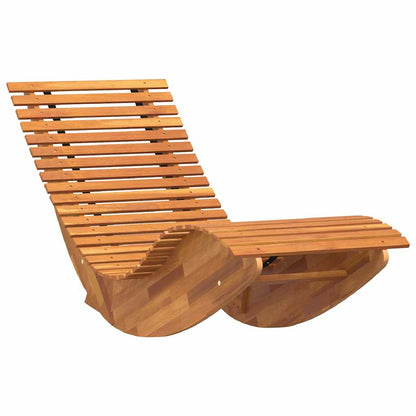 Swing Sun Loungers 2 pcs Brown 154 x 60 x 74 cm