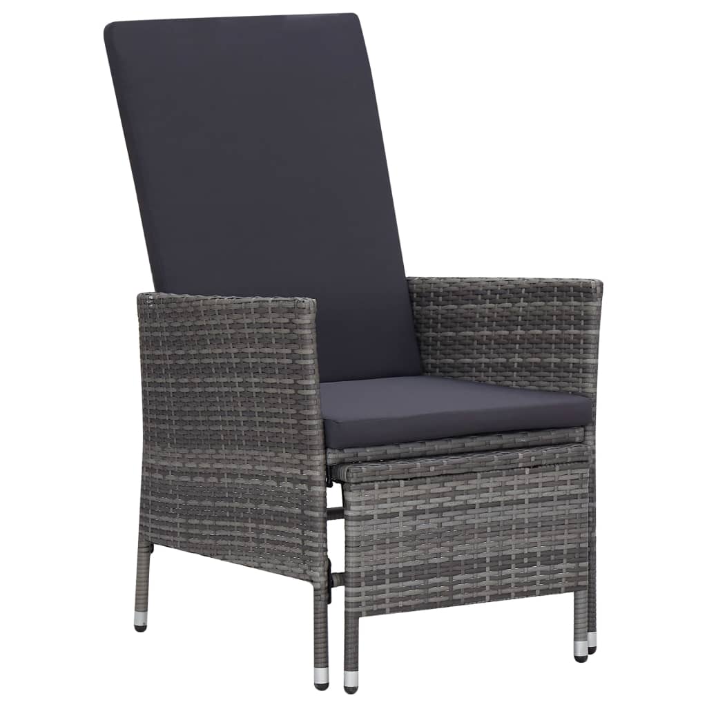 Garden Lounger with Cushions Poly Rattan   Garden Lounger