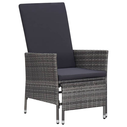 Garden Lounger with Cushions Poly Rattan   Garden Lounger