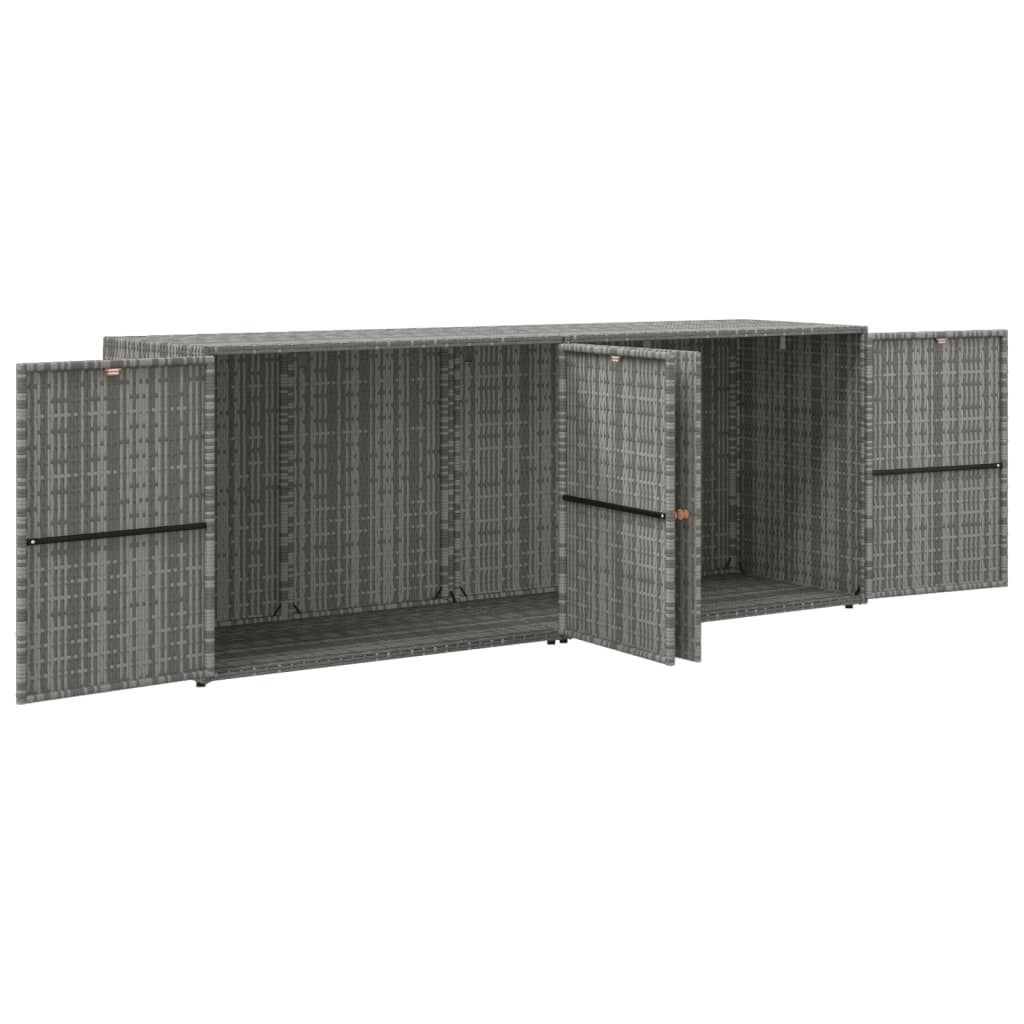 Garden Cabinet 198x55, Poly Rattan