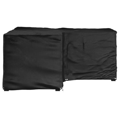 L-shaped garden furniture cover with 12 eyelets, 185x