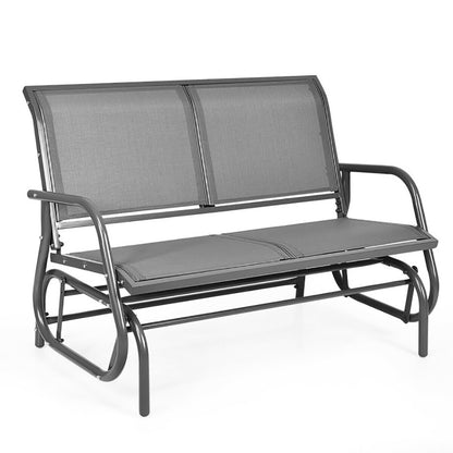 Swing Glider Chair 48 Inch Loveseat Rocker Lounge