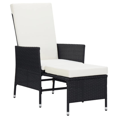 Garden Lounger with Cushions Poly Rattan   Garden Lounger
