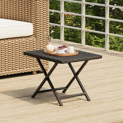 Folding Table 45x Poly Rattan   Folding Table 45x
