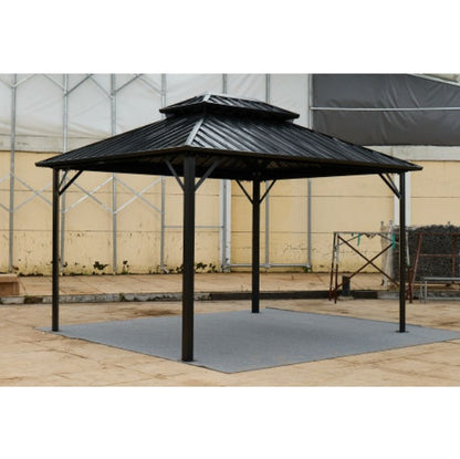 10x10 Color Steel Tile Double-roof Pavilion Gazebo