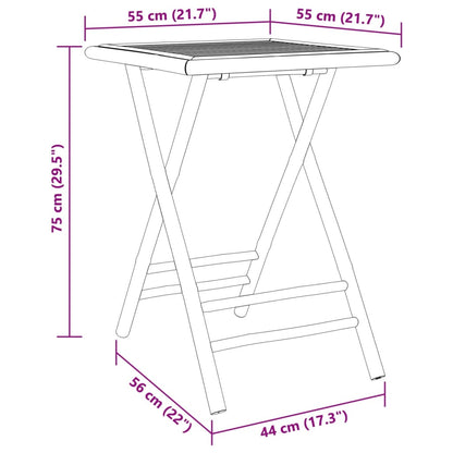 Folding Garden Table 55x   Folding Garden Table Ø