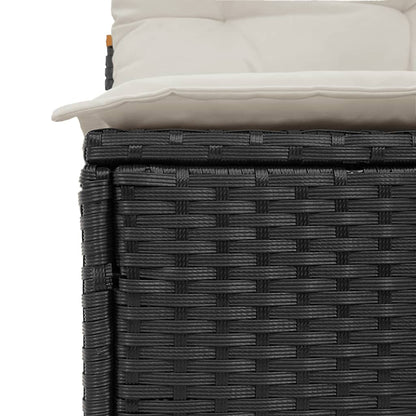 Garden Sofas without Armrests with Cushions, 2 Pieces