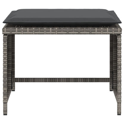 Garden Chair with Footstool Poly Rattan