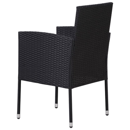 garden chairs with cushions in cream white, 2 pieces.
