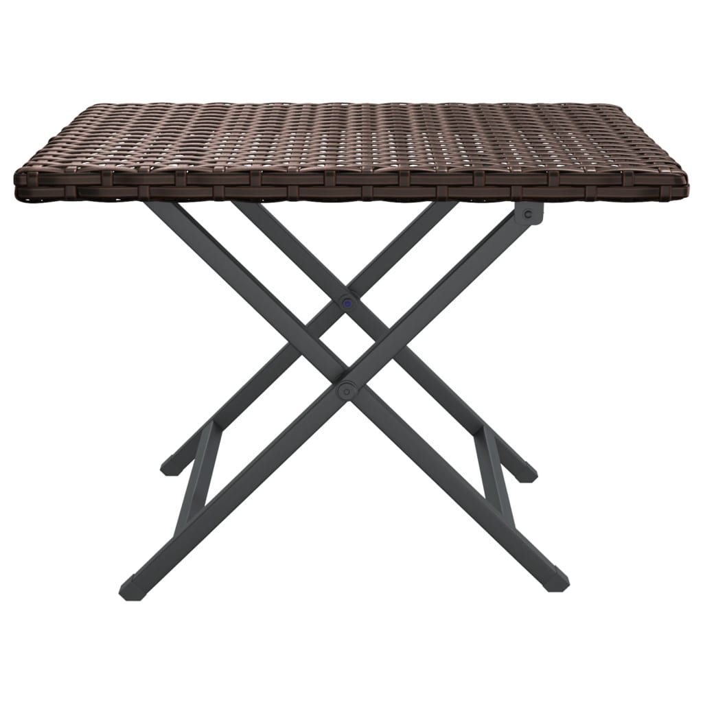 Folding Table 45x Poly Rattan   Folding Table 45x