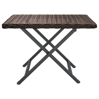 Folding Table 45x Poly Rattan   Folding Table 45x