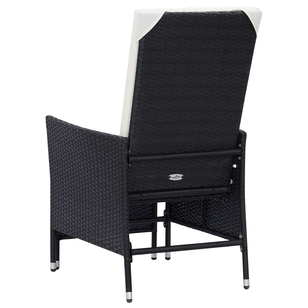 Garden Lounger with Cushions Poly Rattan   Garden Lounger