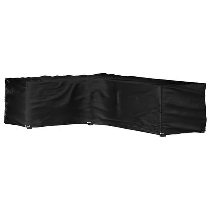 L-shaped garden furniture cover with 12 eyelets, 185x