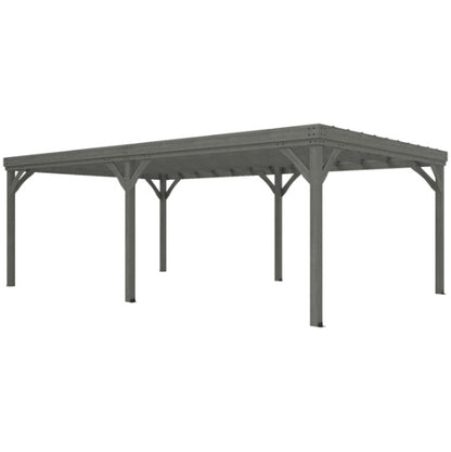 Wooden Pavilion With Seat