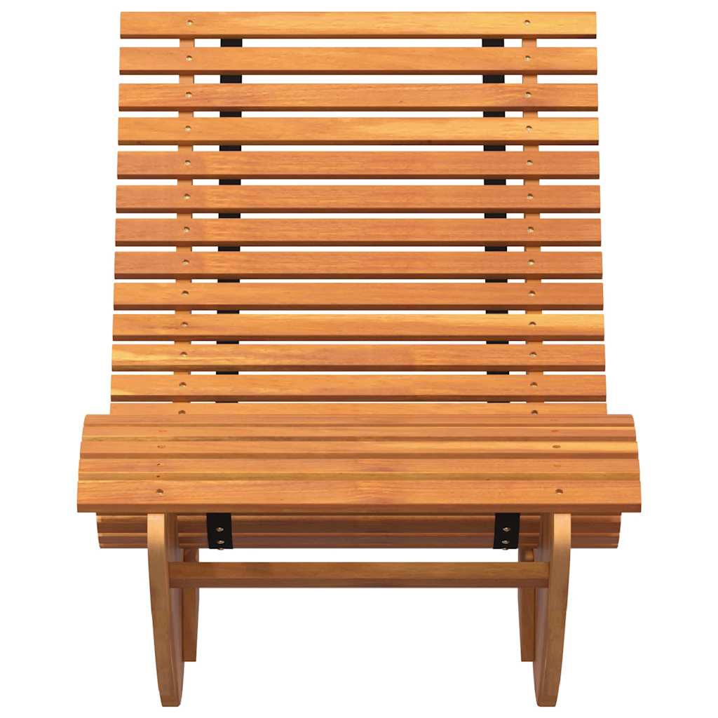 Swing Sun Loungers 2 pcs Brown 154 x 60 x 74 cm