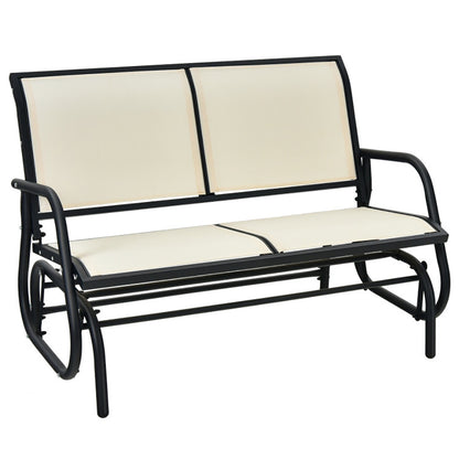 Swing Glider Chair 48 Inch Loveseat Rocker Lounge