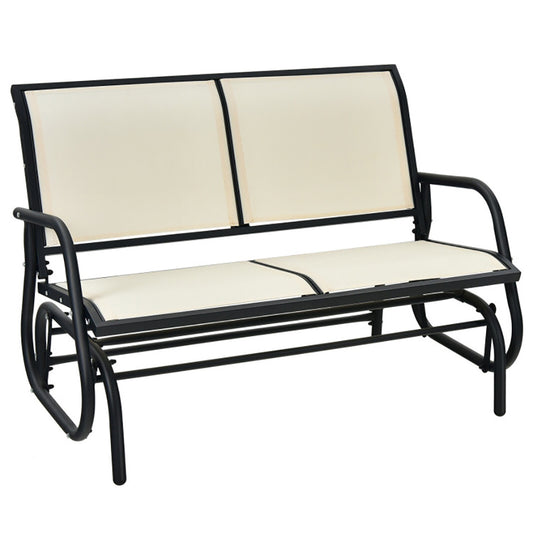 Swing Glider Chair 48 Inch Loveseat Rocker Lounge