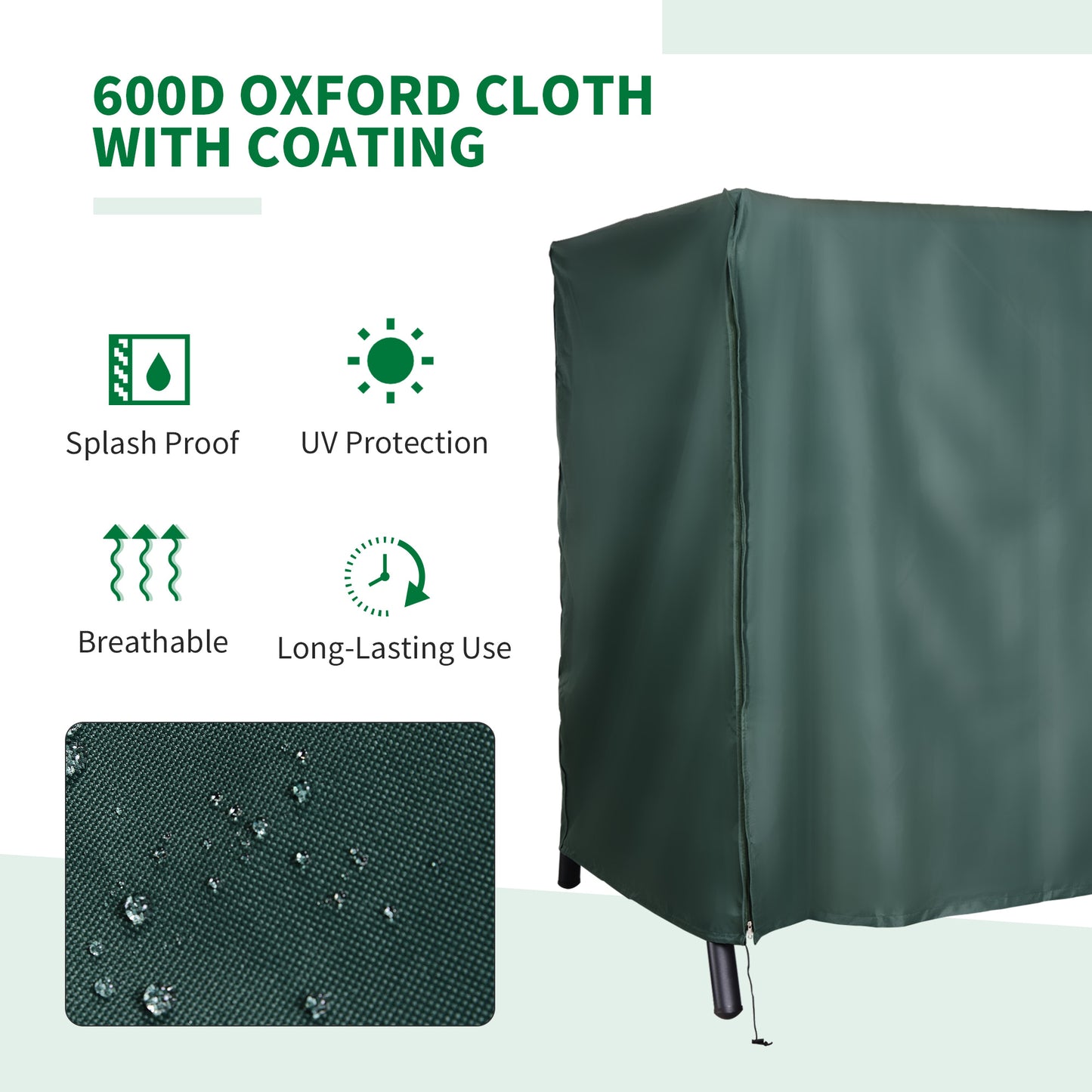Large Outdoor Swing Chair Cover For Your Garden & Patio Furniture  Protects Against The Wind  UV Rays  & Water