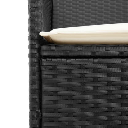 Garden Chairs with Cushions, 2 Pieces, Poly Rattan