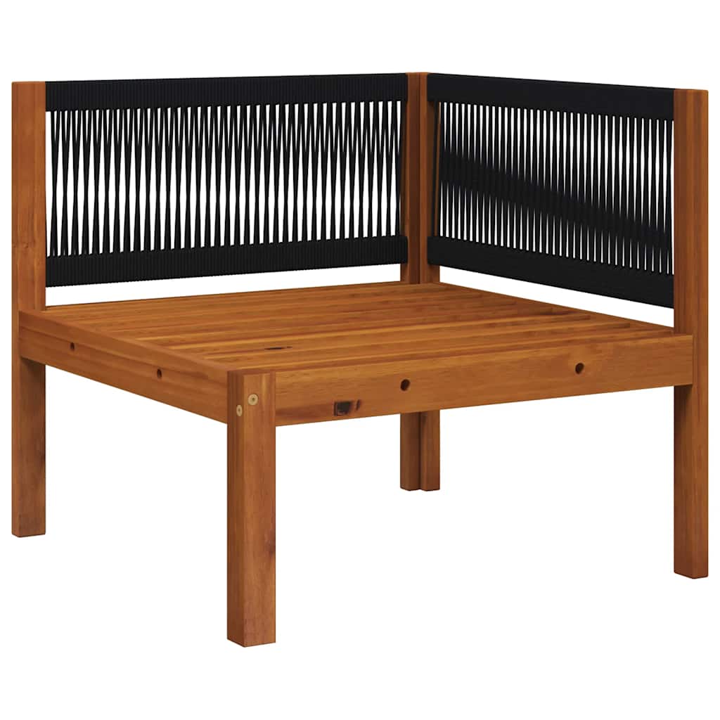 Garden Corner Sofas 2-piece with Cushions Acacia & Rope