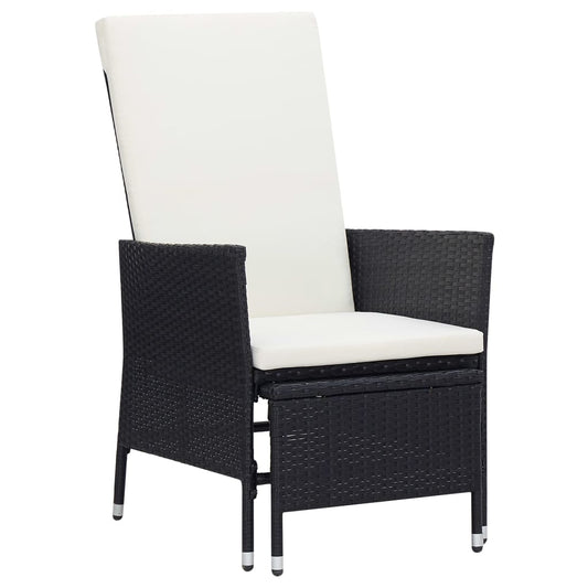 Garden Lounger with Cushions Poly Rattan   Garden Lounger