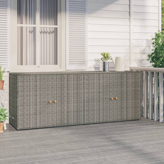 Garden Cabinet 198x55, Poly Rattan