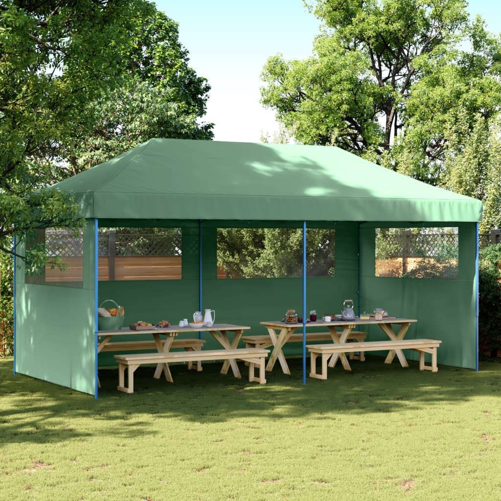 Foldable Pop-Up Party Tent with 3 Side Panels