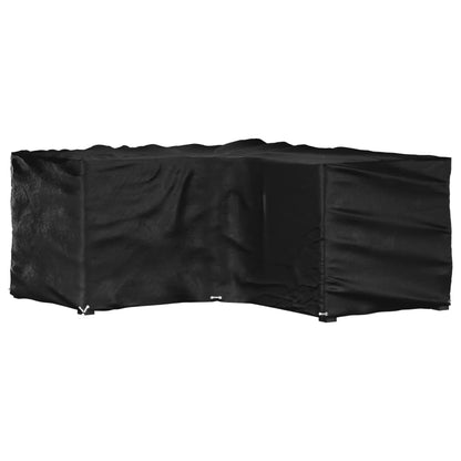 L-shaped garden furniture cover with 12 eyelets, 185x