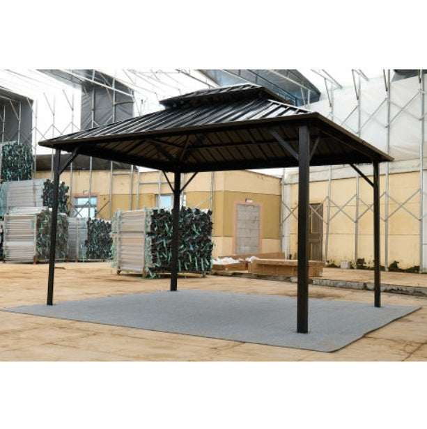 10x10 Color Steel Tile Double-roof Pavilion Gazebo