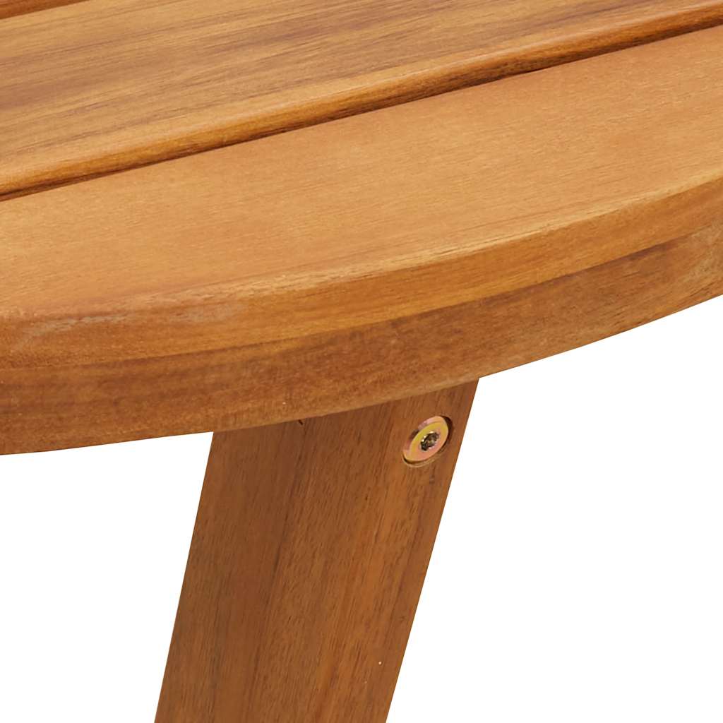 Garden Dining Table Round Ø Solid Acacia Wood   Garden Dining Table