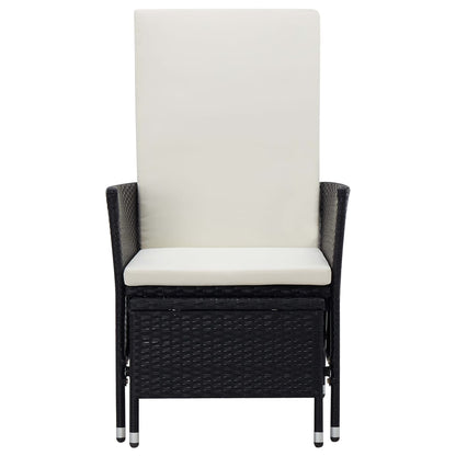 Garden Lounger with Cushions Poly Rattan   Garden Lounger