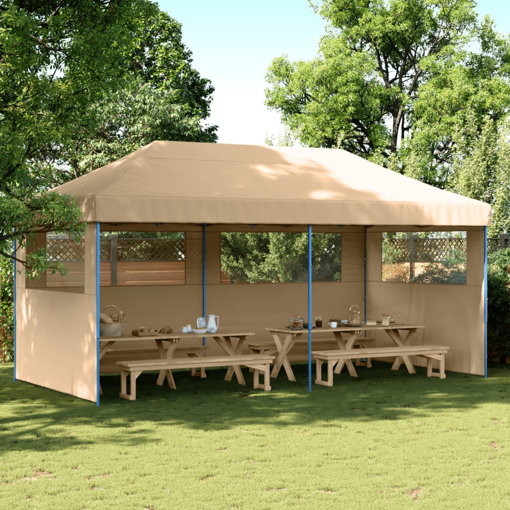 Foldable Pop-Up Party Tent with 3 Side Panels