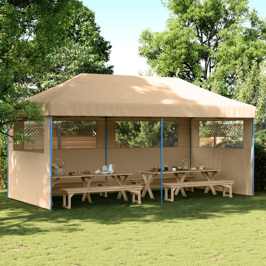 Foldable Pop-Up Party Tent with 3 Side Panels