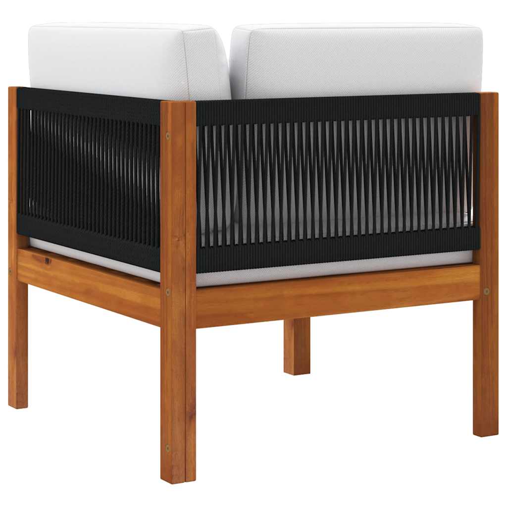Garden Corner Sofas 2-piece with Cushions Acacia & Rope